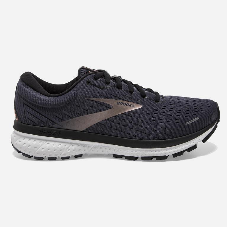 Brooks Ghost 13 Womens Road Running Shoes - Ombre Blue/Black/Rose Gold - Philippines (105947BKL)